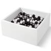 TRENDBOX Ball Pit 35.4x35.4x13.8in Foam Ball Pit Balls Kids Ball Pits for Toddlers Babies Balls NOT Included - White view 1