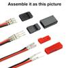 40 Sets Servo Plug Male Female Connector Crimp Pin Cable Kit Compatible JST SYP Futaba for Hitec Spektrum RC view 3