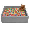 TRENDBOX Extra Large Ball Pit 47.2x47.2x13.8in Memory Foam Pit Soft Pool Soft Equipment for Toddlers Kids - Dark Gray (Balls NOT Included) view 1