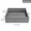 TRENDBOX Extra Large Ball Pit 47.2x47.2x13.8in Memory Foam Pit Soft Pool Soft Equipment for Toddlers Kids - Dark Gray (Balls NOT Included) view 2