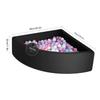TRENDBOX Ball Pit Memory Foam Pit Soft Pool Fan-Shape Soft Equipment for Toddlers Kids - Black (Balls NOT Included) view 2
