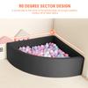 TRENDBOX Ball Pit Memory Foam Pit Soft Pool Fan-Shape Soft Equipment for Toddlers Kids - Black (Balls NOT Included) view 4