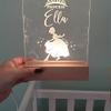 souleather Princess Night Light, Night Light, Custom Name Night Light, Kids Bedroom, Nursery Night Light, Personalized Night Light, Childs Playroom, Gift for Kids view 2