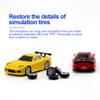 havcybin 1:76 Turbo Racing Scale RC Sport Car, Table Racing Remote Control Mini Model Car Full Proportional RTR Kit Toys (C71yellow) view 2