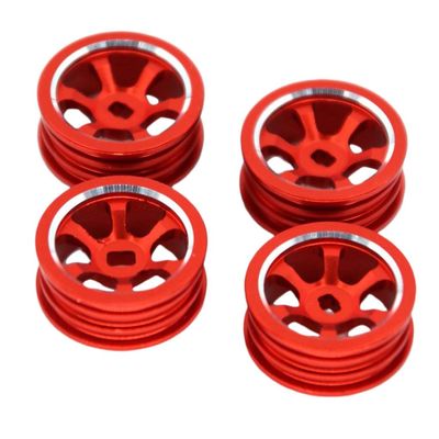 Replacement Part For 0.8' Upgrade Wheel Rim Set 4pcs For 1/28 Scale P939 K969 RC Car - (Color: Red)