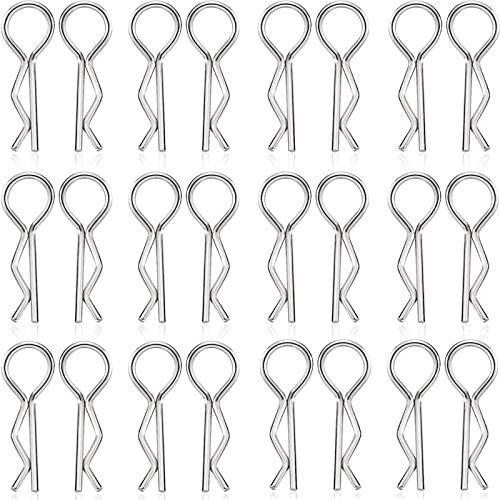 Replacement Part For 200Pcs RC Body Clips R Clips RC Car Shell Pins For 1/10 RC Model Cars Trucks Buggy Shell - (Color: Silver)