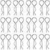 Replacement Part For 200Pcs RC Body Clips R Clips RC Car Shell Pins For 1/10 RC Model Cars Trucks Buggy Shell - (Color: Silver) view 1