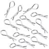 Replacement Part For 200Pcs RC Body Clips R Clips RC Car Shell Pins For 1/10 RC Model Cars Trucks Buggy Shell - (Color: Silver) view 3