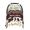 Personalized Baby Name Western Style Car Seat Covers for Babies, Custom Cowboy Carseat Canopy, Peekaboo Opening Breastfeeding Cover Infant Car Seat Canopies for Baby Boys Girls Newborn, Minky Dot view 1