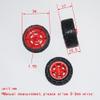 Replacement Part For 10/100pcs 2x34mm Plastic Rubber Wheel Wheel Rc Car Ship Parts/technology Model Material/baby W342ar - (Color: 10pcs) view 2