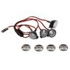 Replacement Part For AX007A 2pcs RC Car Multi-Function Round LED Light With Lampshade For 1/10 SCX10 D90 Model Crawler Car LED Lamp Part - (Color: 4pcs Lampshade) view 2