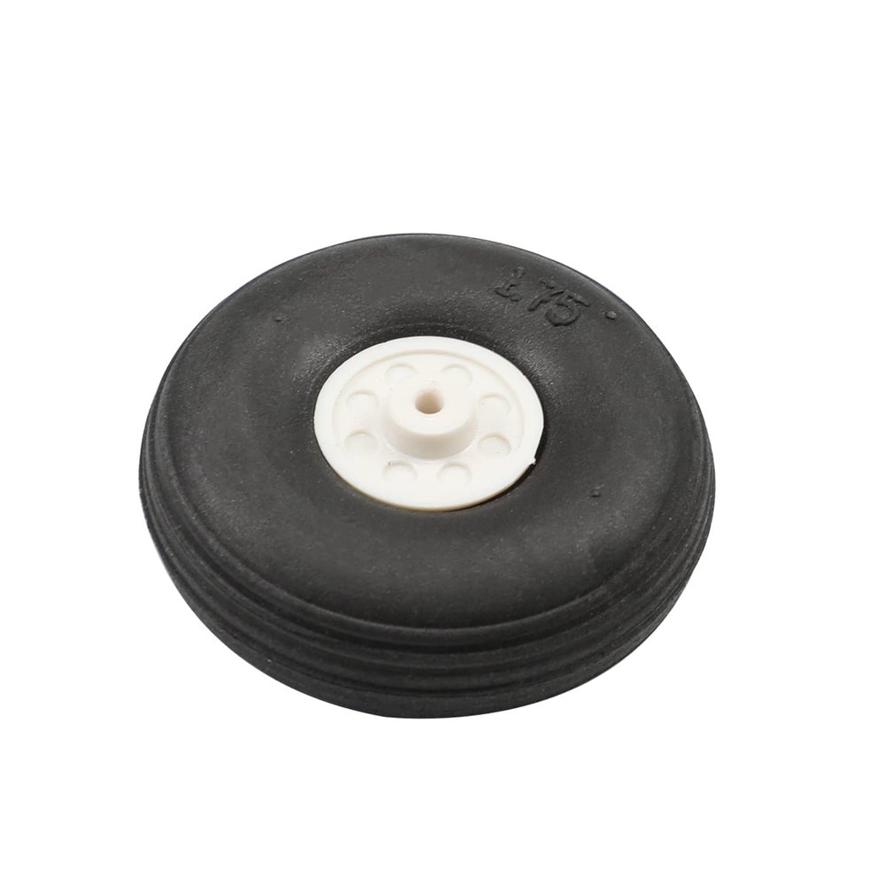 Heyiarbeit 1.75" RC Model Airplane Foam Wheel Super Light Tire and Wheel Sets for RC Airplane PU Sponge Tire with Plastic Hub 1 Pcs