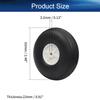 Heyiarbeit 2.5" RC Model Airplane Foam Wheel Super Light Tire and Wheel Sets for RC Airplane PU Sponge Tire with Plastic Hub 1 Pcs view 2