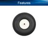 Heyiarbeit 2.5" RC Model Airplane Foam Wheel Super Light Tire and Wheel Sets for RC Airplane PU Sponge Tire with Plastic Hub 1 Pcs view 3