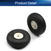 Heyiarbeit 2.25" RC Model Airplane Foam Wheel Super Light Tire and Wheel Sets for RC Airplane PU Sponge Tire with Plastic Hub 2 Pcs view 3
