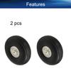 Heyiarbeit 2.25" RC Model Airplane Foam Wheel Super Light Tire and Wheel Sets for RC Airplane PU Sponge Tire with Plastic Hub 2 Pcs view 4