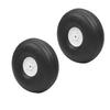 Heyiarbeit 2.75" RC Model Airplane Foam Wheel Super Light Tire and Wheel Sets for RC Airplane PU Sponge Tire with Plastic Hub 2 Pcs view 1