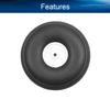 Heyiarbeit 2.75" RC Model Airplane Foam Wheel Super Light Tire and Wheel Sets for RC Airplane PU Sponge Tire with Plastic Hub 2 Pcs view 3