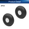 Heyiarbeit 2.75" RC Model Airplane Foam Wheel Super Light Tire and Wheel Sets for RC Airplane PU Sponge Tire with Plastic Hub 2 Pcs view 4