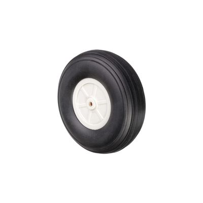 Heyiarbeit 4.5" RC Model Airplane Foam Wheel Super Light Tire and Wheel Sets for RC Airplane PU Sponge Tire with Plastic Hub 1 Pcs