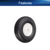 Heyiarbeit 4.5" RC Model Airplane Foam Wheel Super Light Tire and Wheel Sets for RC Airplane PU Sponge Tire with Plastic Hub 1 Pcs view 3