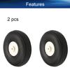 Heyiarbeit 1.75" RC Model Airplane Foam Wheel Super Light Tire and Wheel Sets for RC Airplane PU Sponge Tire with Plastic Hub 2 Pcs view 4