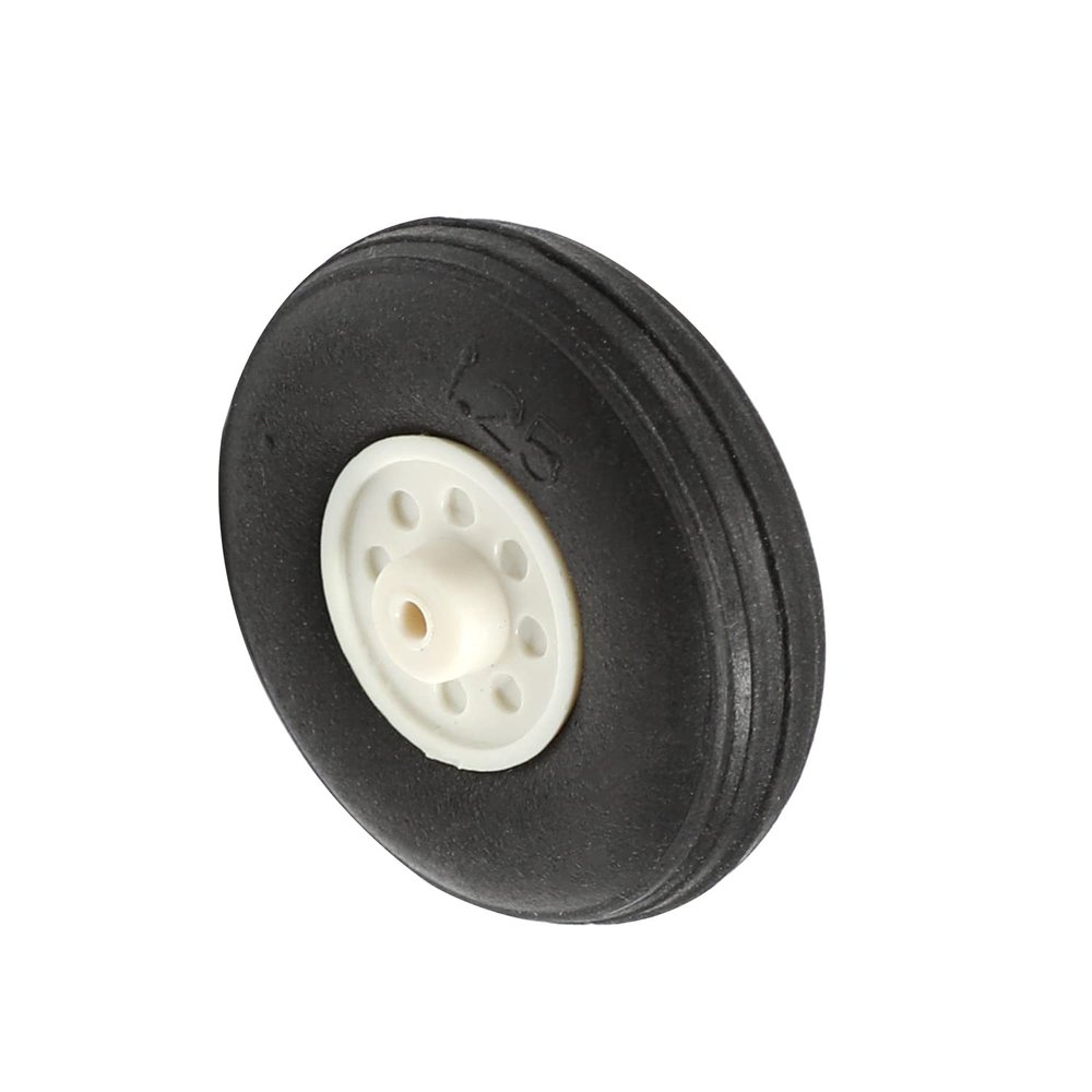 Heyiarbeit 1.25" RC Model Airplane Foam Wheel Super Light Tire and Wheel Sets for RC Airplane PU Sponge Tire with Plastic Hub 1 Pcs