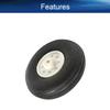 Heyiarbeit 1.25" RC Model Airplane Foam Wheel Super Light Tire and Wheel Sets for RC Airplane PU Sponge Tire with Plastic Hub 1 Pcs view 4