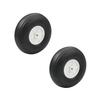 Heyiarbeit 2" RC Model Airplane Foam Wheel Super Light Tire and Wheel Sets for RC Airplane PU Sponge Tire with Plastic Hub 2 Pcs view 1