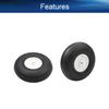 Heyiarbeit 2" RC Model Airplane Foam Wheel Super Light Tire and Wheel Sets for RC Airplane PU Sponge Tire with Plastic Hub 2 Pcs view 3