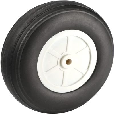 Heyiarbeit 4" RC Model Airplane Foam Wheel Super Light Tire and Wheel Sets for RC Airplane PU Sponge Tire with Plastic Hub 1 Pcs