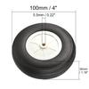 Heyiarbeit 4" RC Model Airplane Foam Wheel Super Light Tire and Wheel Sets for RC Airplane PU Sponge Tire with Plastic Hub 1 Pcs view 2