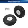 Heyiarbeit 2.5" RC Model Airplane Foam Wheel Super Light Tire and Wheel Sets for RC Airplane PU Sponge Tire with Plastic Hub 2 Pcs view 4