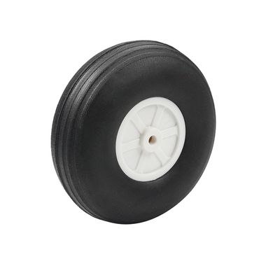 Heyiarbeit 3" RC Model Airplane Foam Wheel Super Light Tire and Wheel Sets for RC Airplane PU Sponge Tire with Plastic Hub 1 Pcs