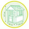 Smoby - Pretty Haus - Children's Playhouse for Indoor and Outdoor Use, Expandable with Accessories, Garden Shed for Boys and Girls from 2 Years view 3