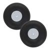 Heyiarbeit 3.5" RC Model Airplane Foam Wheel Super Light Tire and Wheel Sets for RC Airplane PU Sponge Tire with Plastic Hub 2 Pcs view 1