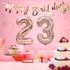 100th Birthday Decoration Happy Birthday Banner Balloons 100 Years Old Birthday Party Supplies Helium Balloons Number 100 Balloons Latex Balloon Foil Balloon, 100th Rose Gold Birthday Party Decoration view 2