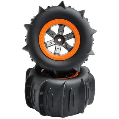 GDOOL 1/10 RC Paddle Tires Wheels LG-ZJ02 25-ZJ02 for High Speed 9125 X07 X08 X17 9155 9156 RC Cars 9201E 9205E 9206E 200E 201E RZ001G-A 104009 RC Trucks(2 PCS)