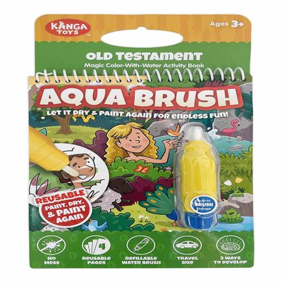 Aqua Brush Old Testament #1 Color with Water Activity Book, Bible School, Preschool, Elementary, Primary, Christian, Religion, for Kids Ages 3+