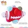 The Season Toys Football Bumpy Ball for Baby Cognitive Developmental, Baby Boys & Girls  Newborn to 36 Months Sensory Football Rattle Toy, Red view 3
