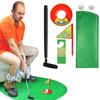 Novelty Place Toilet Golf Game Set - Practice Mini Golf in Any Restroom/Bathroom - Father's Day, White Elephant, Christmas, Valentines Funny Gag Gifts view 1