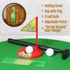 Novelty Place Toilet Golf Game Set - Practice Mini Golf in Any Restroom/Bathroom - Father's Day, White Elephant, Christmas, Valentines Funny Gag Gifts view 2