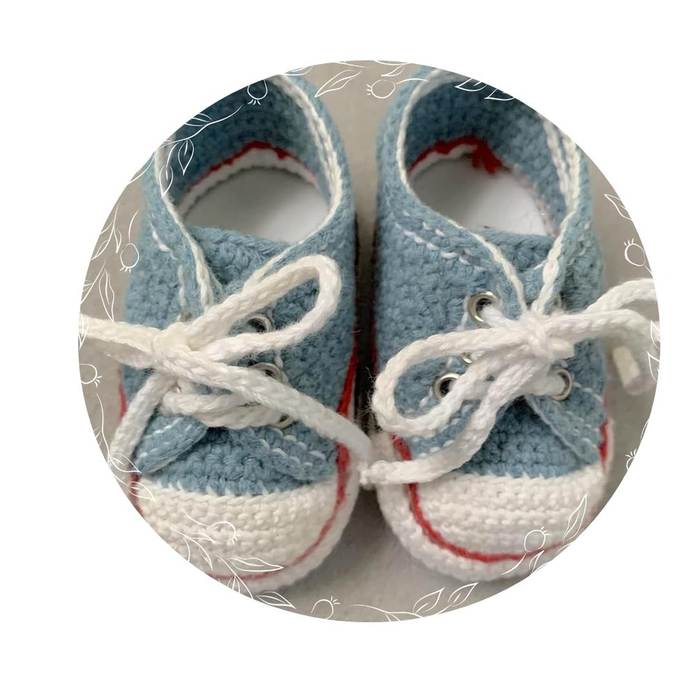 This product does not have a brand Crochet Baby Sneakers