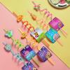 24 Cinco De Mayo Fiesta Party Favors Drinking Straws for Mexican Fiesta Taco Party Supplies with 2 PCS Straws Cleaning Brush view 4