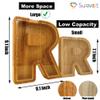 Custom Wooden Piggy Bank, (Laser Engraved Name) Large Wood Bank, 4-in-1 Creative Alphabet Storage Tank Personalized Letters Coin Bank Customized Wood Toy DIY Name Letter Decor Kids Money Bank(A) view 3