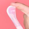 Hemoton Double-Headed Baby Food Scraper Spoon 2-in-1 Silicone Fruit Puree Feeding Utensil Soft Scraping Spoon for Infant Feeding and Weaning 8.7 Inch view 3