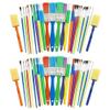 50 Assorted Paint Brush and Applicators in a Cylinder view 1