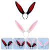 Beaupretty 2pcs Easter Plush Bunny Ears Headband Spring Rabbit Ear Hair Party Cosplay Prop Headwear for Easter Cosplay Favor view 4