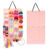 Vimiv Hair Bows Holder & Organizer w/Large Capacity, 16 Ribbons,Bows Organizer, Baby Hair Accessory Storage Display with Sturdy Rope, Wall Hanging for Girl Room & Nursery Decor view 1