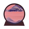 Daoyuan Moving Sand Art Picture,Quicksand Painting Living Room Decoration,3D Natural Landscape Flowing Sand Picture/Photo Hourglass,Round Frame/Office Decorations view 1